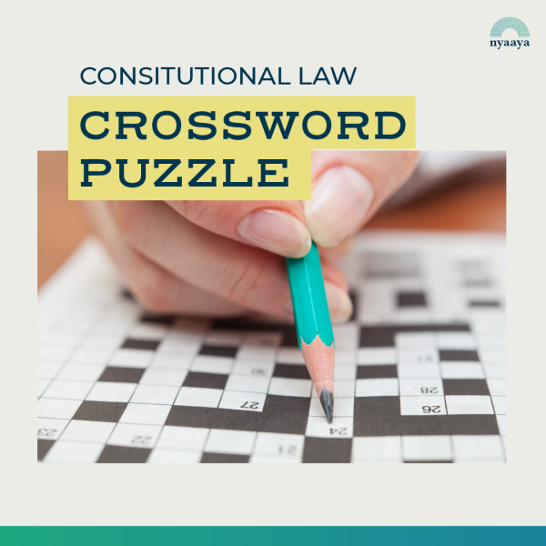 Constitution Crossword Puzzle